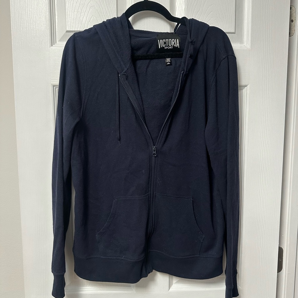 Victoria's Secret Navy Blue Zip-Up Hoodie